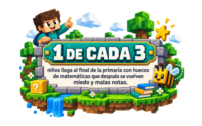 1 de cada 3 niños llega al final de la primaria con huecos de matemáticas